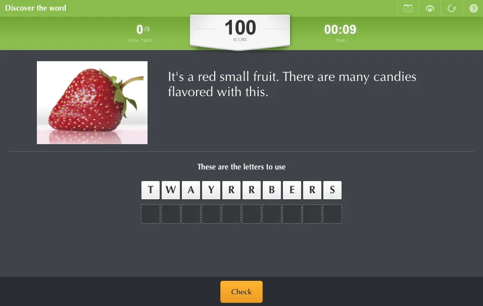 Use the Educaplay letter scramble to review words that are giving students trouble. This is another great ticket to enter or ticket to leave activity.